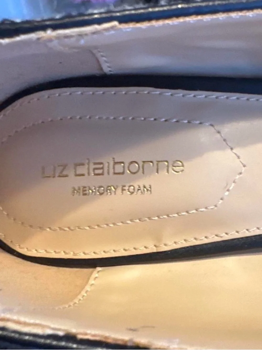 NWOT- Liz Claiborne Black & White Mixed Houndstooth Pointed-kitten Heels